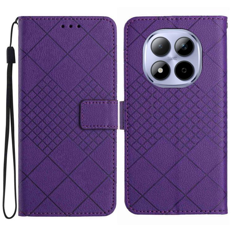 For Redmi Note 15 Pro+ 5G Global 163.3mm Rhombic Grid Texture Leather Phone Case(Purple)
For Redmi Note 15 Pro+ 5G Global 163.3mm Rhombic Grid Texture Leather Phone Case(Purple)