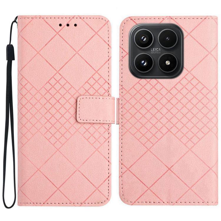 For Xiaomi 17 Rhombic Grid Texture Leather Phone Case(Pink)
For Xiaomi 17 Rhombic Grid Texture Leather Phone Case(Pink)
