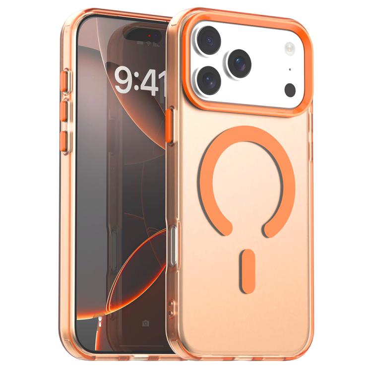 For iPhone 17 Pro C-type Candy Magsafe PC Hybrid TPU Phone Case(Orange)
For iPhone 17 Pro C-type Candy Magsafe PC Hybrid TPU Phone Case(Orange)