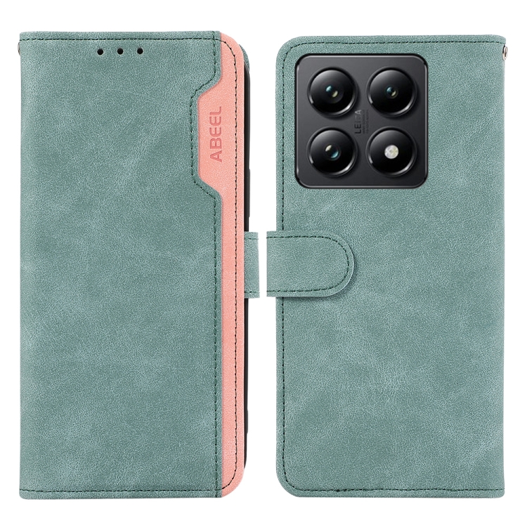 For Xiaomi 14T Pro ABEEL Color Block Magnetic RFID Leather Phone Case(Cyan-Pink)
For Xiaomi 14T Pro ABEEL Color Block Magnetic RFID Leather Phone Case(Cyan-Pink)