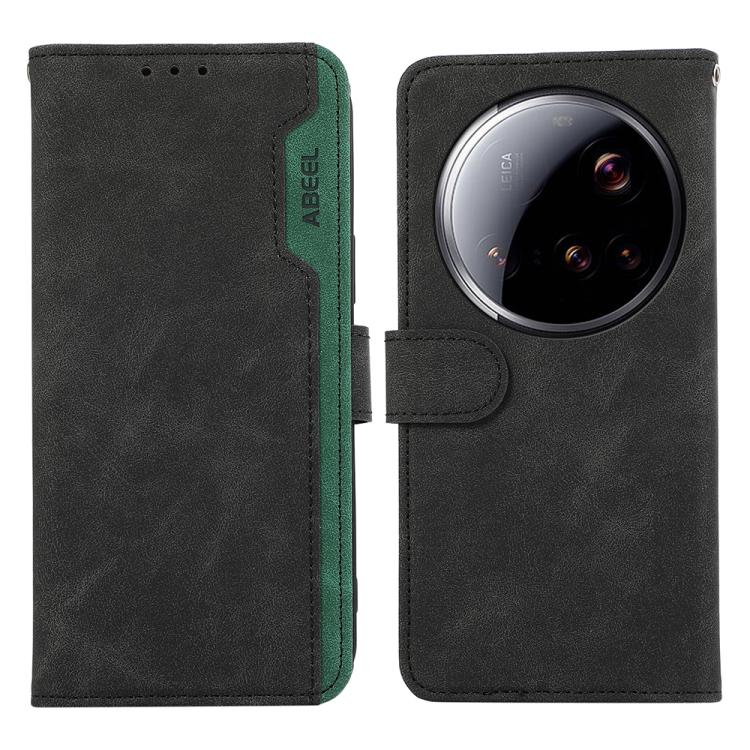 For Xiaomi 15 Ultra ABEEL Color Block Magnetic RFID Leather Phone Case(Black-Green)
For Xiaomi 15 Ultra ABEEL Color Block Magnetic RFID Leather Phone Case(Black-Green)