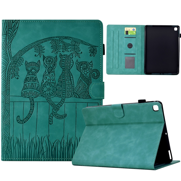 For Samsung Galaxy Tab S6 Lite P610 Cats Embossed Leather Smart Tablet Case(Light Blue)
For Samsung Galaxy Tab S6 Lite P610 Cats Embossed Leather Smart Tablet Case(Light Blue)