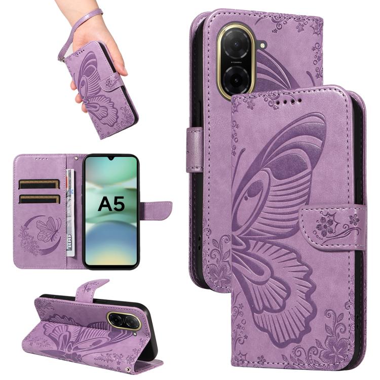 For Redmi A5 4G 173.3mm Swallowtail Butterfly Embossed Leather Phone Case(Purple)
For Redmi A5 4G 173.3mm Swallowtail Butterfly Embossed Leather Phone Case(Purple)