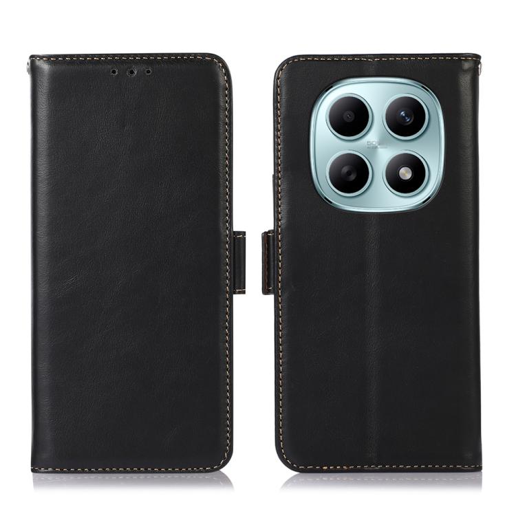 For Redmi Note 15 5G Global 164mm Magnetic Crazy Horse Texture Genuine Leather RFID Phone Case(Black)
For Redmi Note 15 5G Global 164mm Magnetic Crazy Horse Texture Genuine Leather RFID Phone Case(Black)