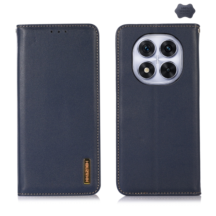 For Redmi Note 14 Pro 5G KHAZNEH Nappa Top Layer Cowhide Leather Phone Case(Blue)
For Redmi Note 14 Pro 5G KHAZNEH Nappa Top Layer Cowhide Leather Phone Case(Blue)