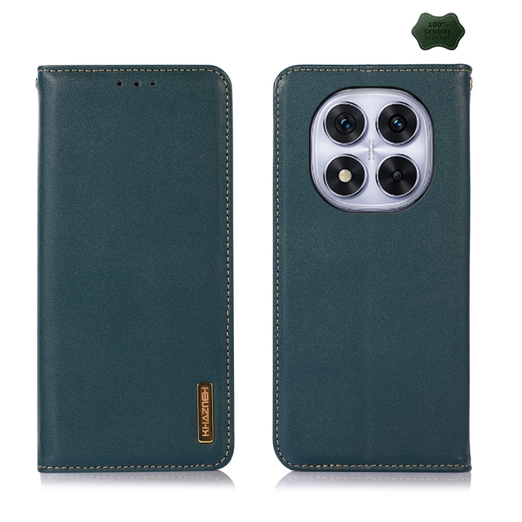 For Redmi Note 14 Pro 5G KHAZNEH Nappa Top Layer Cowhide Leather Phone Case(Green)
For Redmi Note 14 Pro 5G KHAZNEH Nappa Top Layer Cowhide Leather Phone Case(Green)