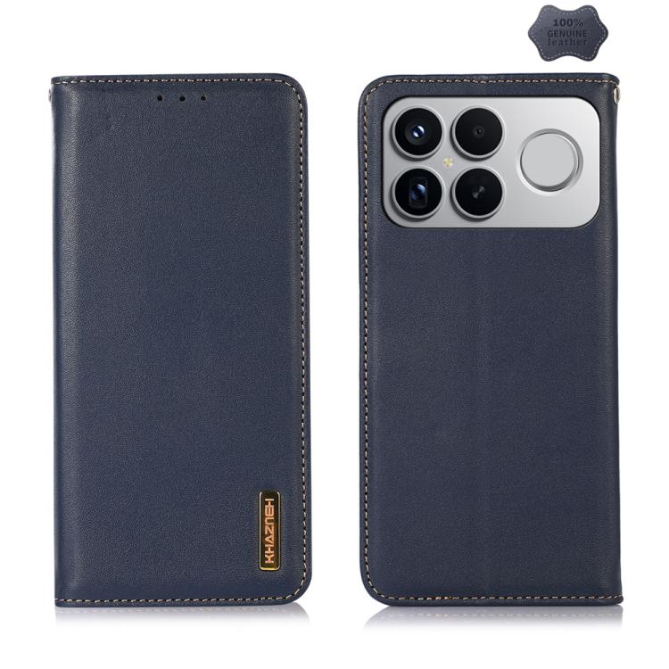 For Redmi K90 Pro Max/Poco F8 Ultra KHAZNEH Nappa Top Layer Cowhide Leather Phone Case(Blue)
For Redmi K90 Pro Max/Poco F8 Ultra KHAZNEH Nappa Top Layer Cowhide Leather Phone Case(Blue)