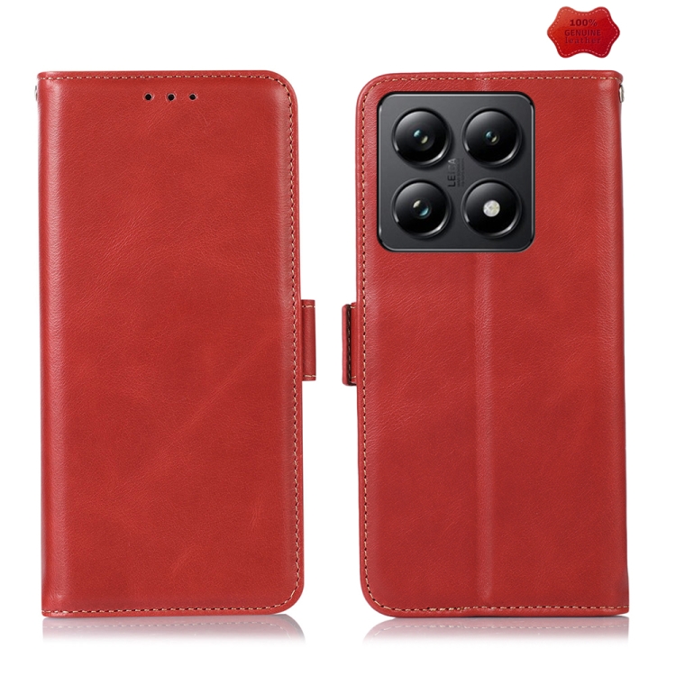 For Xiaomi 14T Magnetic Crazy Horse Texture Genuine Leather RFID Phone Case(Red)
For Xiaomi 14T Magnetic Crazy Horse Texture Genuine Leather RFID Phone Case(Red)