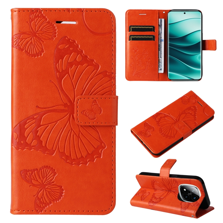 For Redmi Note 14 Pro / 14 Pro+ 5G 3D Butterfly Embossed Pattern Flip Leather Phone Case(Orange)
For Redmi Note 14 Pro / 14 Pro+ 5G 3D Butterfly Embossed Pattern Flip Leather Phone Case(Orange)