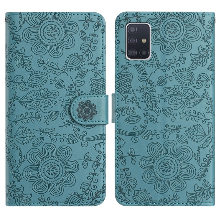 For Samsung Galaxy A71 4G Floral Embossed Pattern Leather Phone Case(Dark Green)
For Samsung Galaxy A71 4G Floral Embossed Pattern Leather Phone Case(Dark Green)