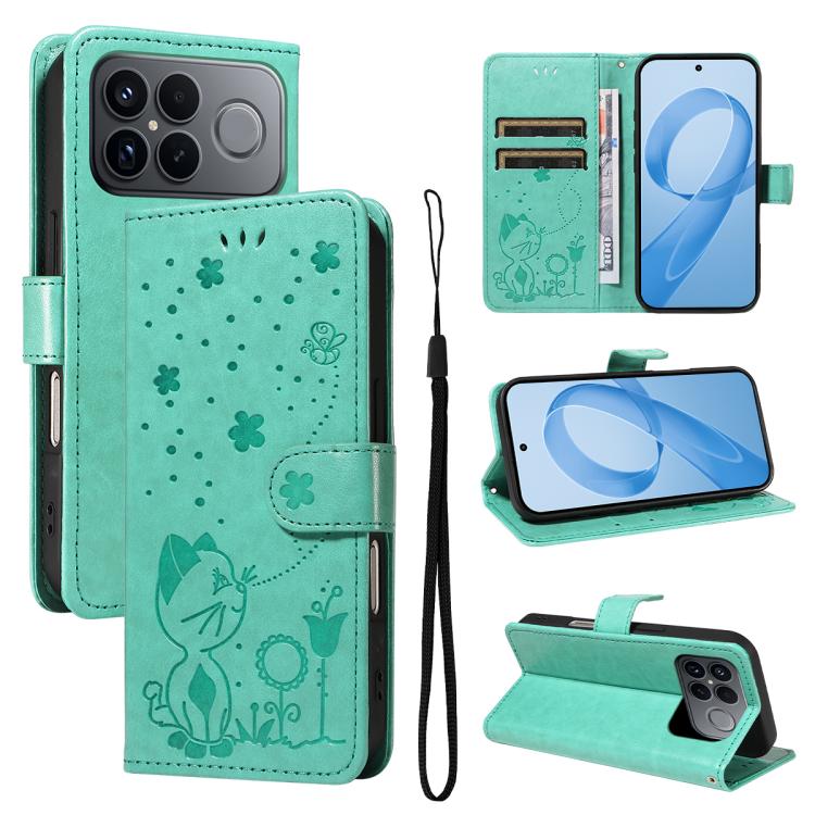 For Redmi K90 Pro Max / Poco F8 Ultra Cat and Bee Embossed Flip Leather Phone Case(Green)
For Redmi K90 Pro Max / Poco F8 Ultra Cat and Bee Embossed Flip Leather Phone Case(Green)