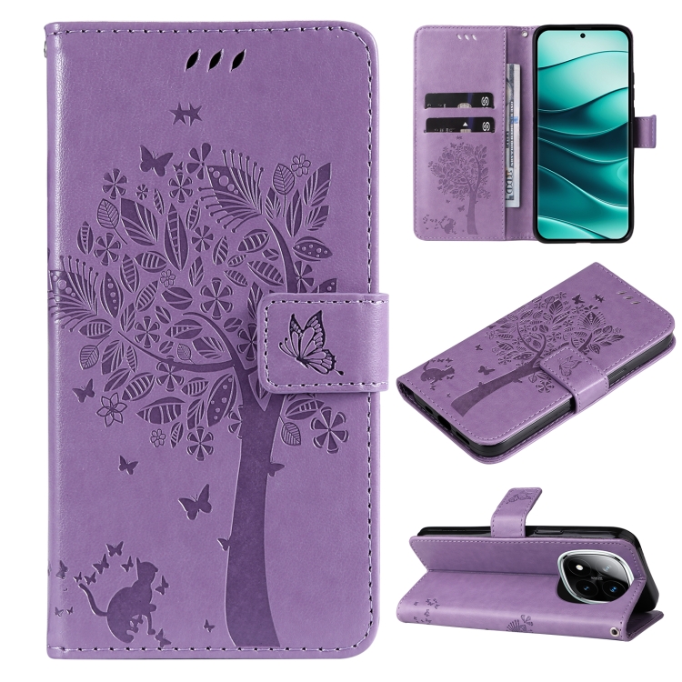 For Redmi Note 14 Pro / 14 Pro+ 5G Tree & Cat Embossed Pattern Flip Leather Phone Case(Light Purple)
For Redmi Note 14 Pro / 14 Pro+ 5G Tree & Cat Embossed Pattern Flip Leather Phone Case(Light Purple)