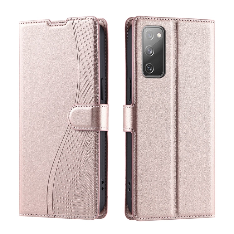 For Samsung Galaxy S20 FE Voltage Ultra-thin Dot Leather Phone Case(Rose Gold)
For Samsung Galaxy S20 FE Voltage Ultra-thin Dot Leather Phone Case(Rose Gold)