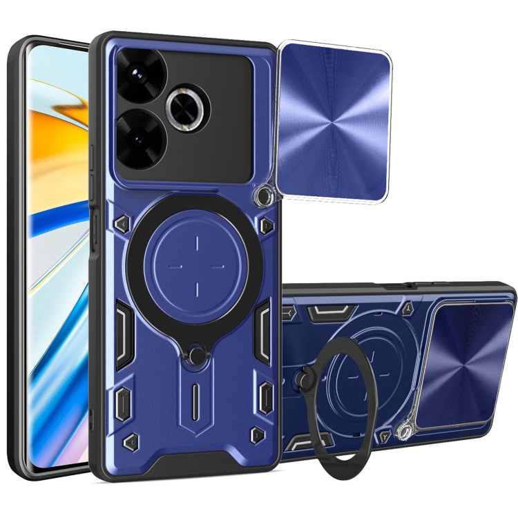 For Redmi 13 4G Global CD Texture Sliding Camshield Magnetic Holder Phone Case(Blue)
For Redmi 13 4G Global CD Texture Sliding Camshield Magnetic Holder Phone Case(Blue)