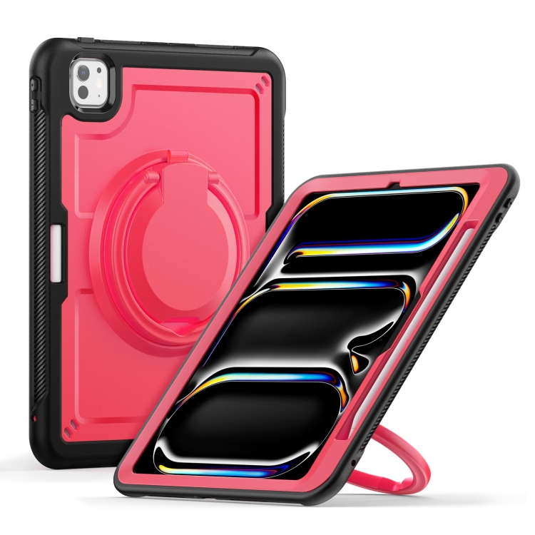 For iPad Pro 11 2024 Honeycomb Hybrid Tablet Case with Handle Holder & Strap(Rose Red)
For iPad Pro 11 2024 Honeycomb Hybrid Tablet Case with Handle Holder & Strap(Rose Red)