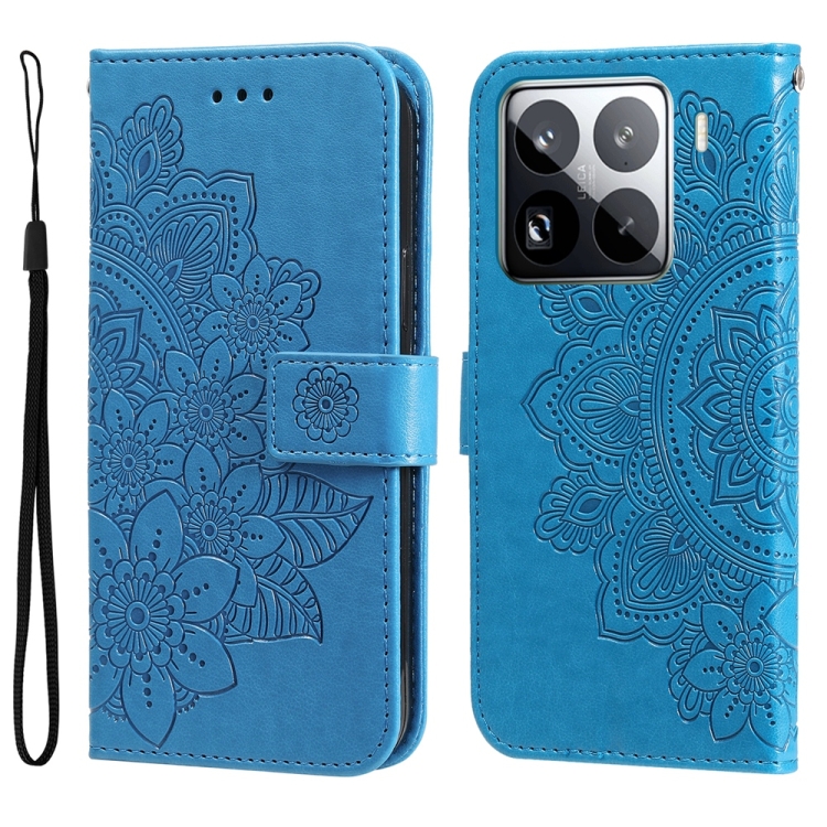 For Xiaomi 15 Pro Seven-petal Flowers Embossing Leather Phone Case(Blue)
For Xiaomi 15 Pro Seven-petal Flowers Embossing Leather Phone Case(Blue)