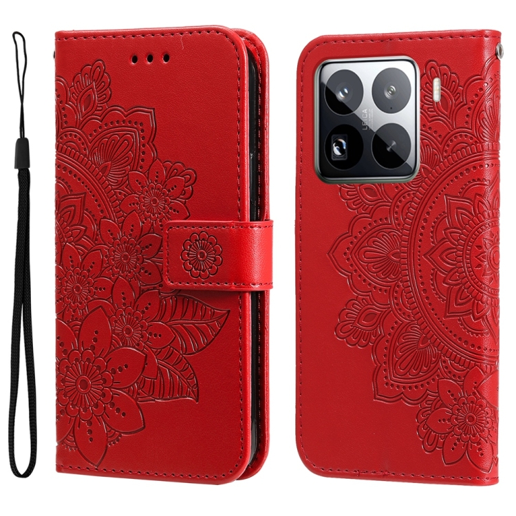 For Xiaomi 15 Pro Seven-petal Flowers Embossing Leather Phone Case(Red)
For Xiaomi 15 Pro Seven-petal Flowers Embossing Leather Phone Case(Red)