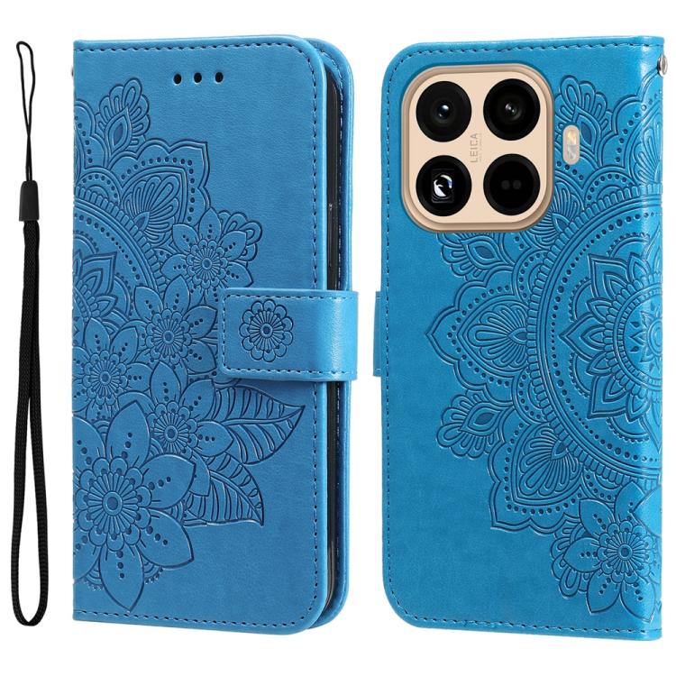 For Xiaomi 15T Pro 5G Seven-petal Flowers Embossing Leather Phone Case(Blue)
For Xiaomi 15T Pro 5G Seven-petal Flowers Embossing Leather Phone Case(Blue)