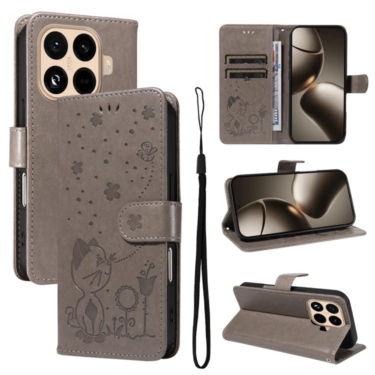 For Xiaomi 15T Pro 5G Cat and Bee Embossed Flip Leather Phone Case(Grey)
For Xiaomi 15T Pro 5G Cat and Bee Embossed Flip Leather Phone Case(Grey)