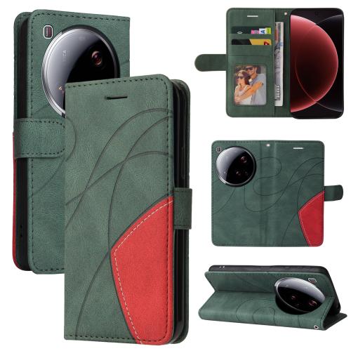 For Xiaomi 15 Ultra 5G Global Dual-color Splicing Flip Leather Phone Case(Green)
For Xiaomi 15 Ultra 5G Global Dual-color Splicing Flip Leather Phone Case(Green)