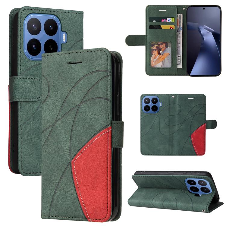 For Xiaomi 17T 5G Global Dual-color Splicing Flip Leather Phone Case(Green)
For Xiaomi 17T 5G Global Dual-color Splicing Flip Leather Phone Case(Green)