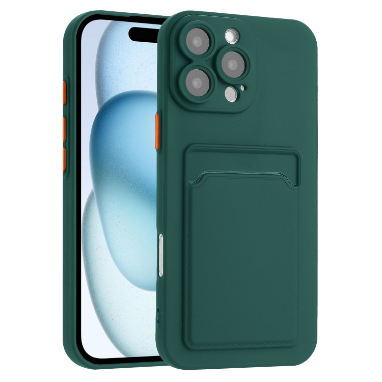 For iPhone 16 Pro Skin Feel Card Contrast Color Button TPU Phone Case(Dark Green)
For iPhone 16 Pro Skin Feel Card Contrast Color Button TPU Phone Case(Dark Green)