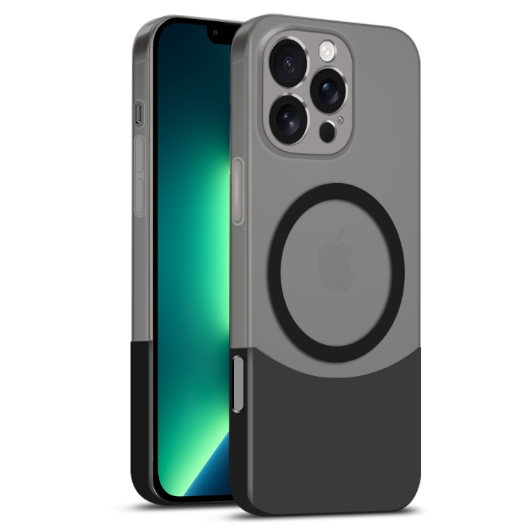 For iPhone 13 Pro Max Dual Color Stitching MagSafe Magnetic PC Phone Case(Black)
For iPhone 13 Pro Max Dual Color Stitching MagSafe Magnetic PC Phone Case(Black)