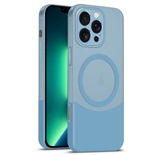 For iPhone 13 Pro Max Dual Color Stitching MagSafe Magnetic PC Phone Case(Blue)
For iPhone 13 Pro Max Dual Color Stitching MagSafe Magnetic PC Phone Case(Blue)