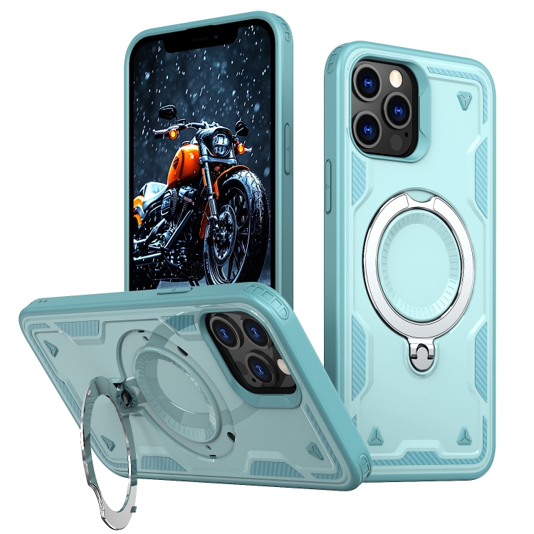 For iPhone 12 Pro Max PC Hybrid TPU Armor MagSafe Ring Holder Phone Case(Light Blue)
For iPhone 12 Pro Max PC Hybrid TPU Armor MagSafe Ring Holder Phone Case(Light Blue)