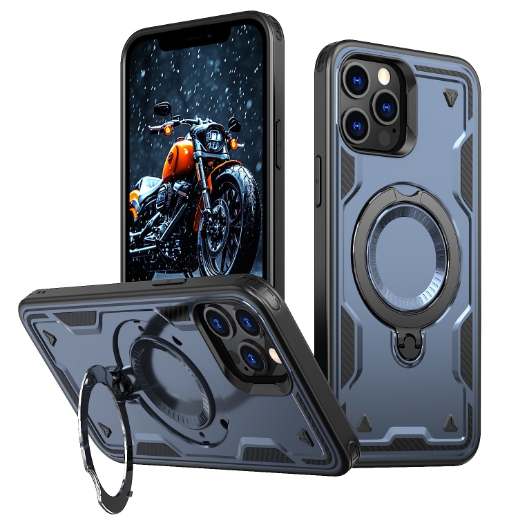 For iPhone 12 Pro Max PC Hybrid TPU Armor MagSafe Ring Holder Phone Case(Blue)
For iPhone 12 Pro Max PC Hybrid TPU Armor MagSafe Ring Holder Phone Case(Blue)
