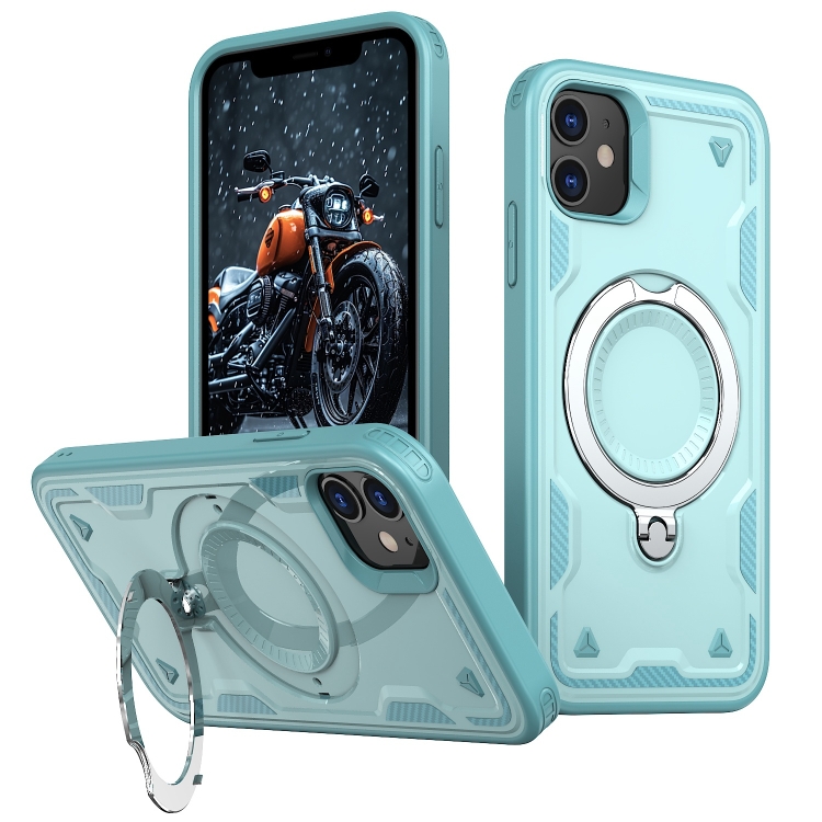 For iPhone 11 PC Hybrid TPU Armor MagSafe Ring Holder Phone Case(Light Blue)
For iPhone 11 PC Hybrid TPU Armor MagSafe Ring Holder Phone Case(Light Blue)