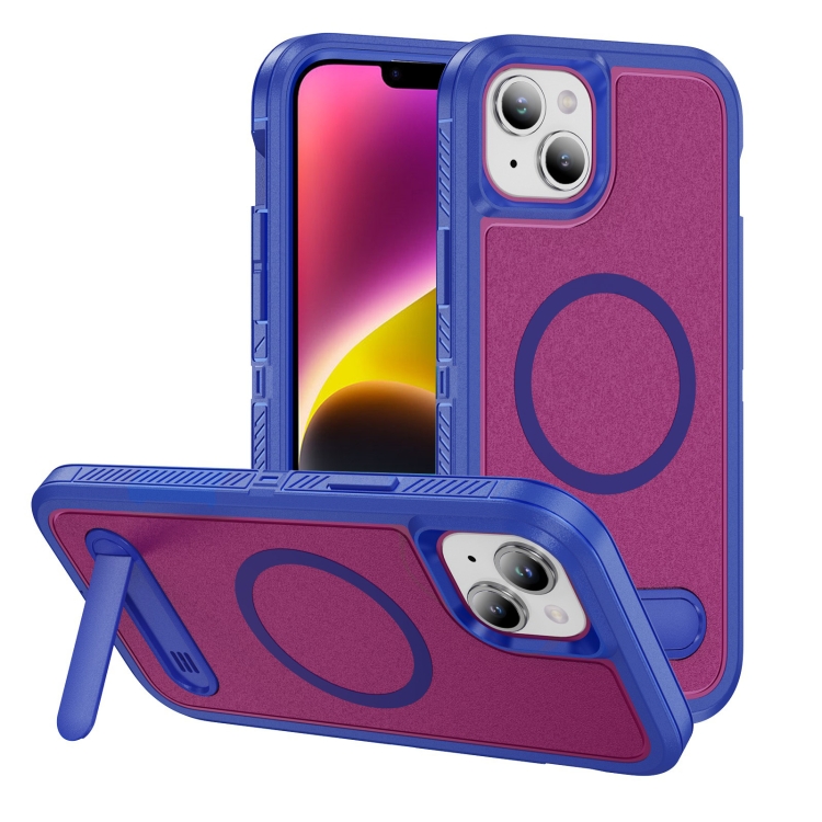 For iPhone 14 Guard MagSafe Holder Matte PC Hybrid TPU Phone Case(Blue Rose Red)
For iPhone 14 Guard MagSafe Holder Matte PC Hybrid TPU Phone Case(Blue Rose Red)