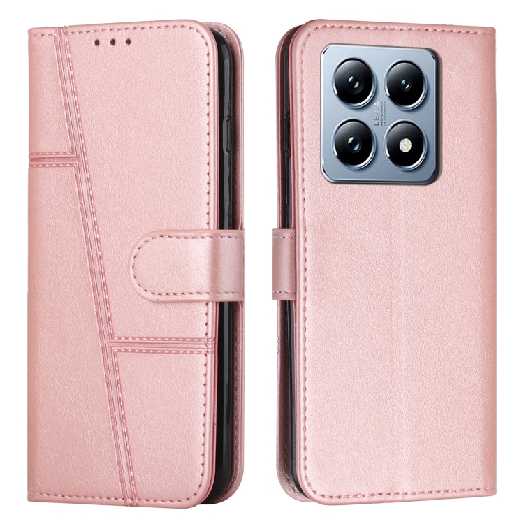 For Xiaomi 14T Pro Stitching Calf Texture Buckle Leather Phone Case(Rose Gold)
For Xiaomi 14T Pro Stitching Calf Texture Buckle Leather Phone Case(Rose Gold)
