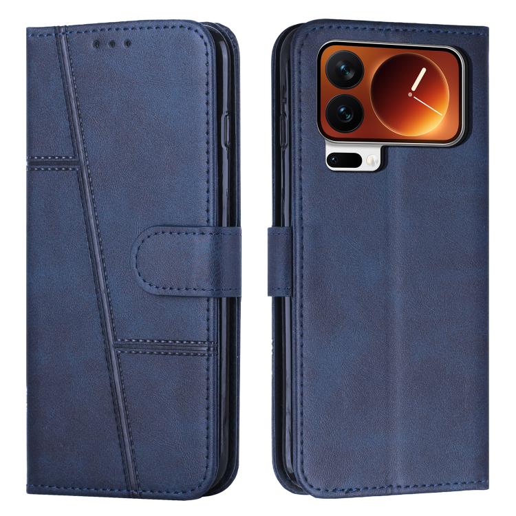 For Xiaomi 17 Pro Stitching Calf Texture Buckle Leather Phone Case(Blue)
For Xiaomi 17 Pro Stitching Calf Texture Buckle Leather Phone Case(Blue)