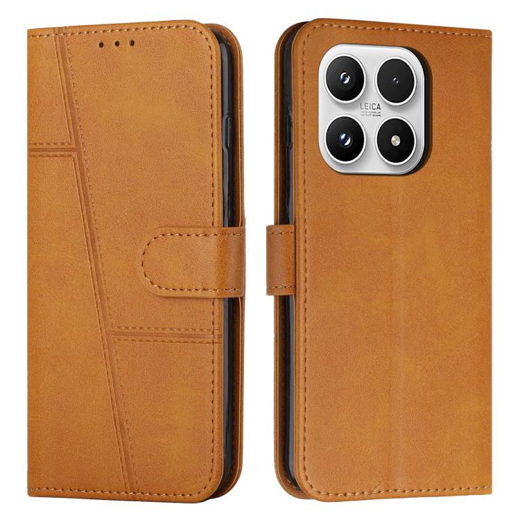 For Xiaomi 17 Stitching Calf Texture Buckle Leather Phone Case(Yellow)
For Xiaomi 17 Stitching Calf Texture Buckle Leather Phone Case(Yellow)