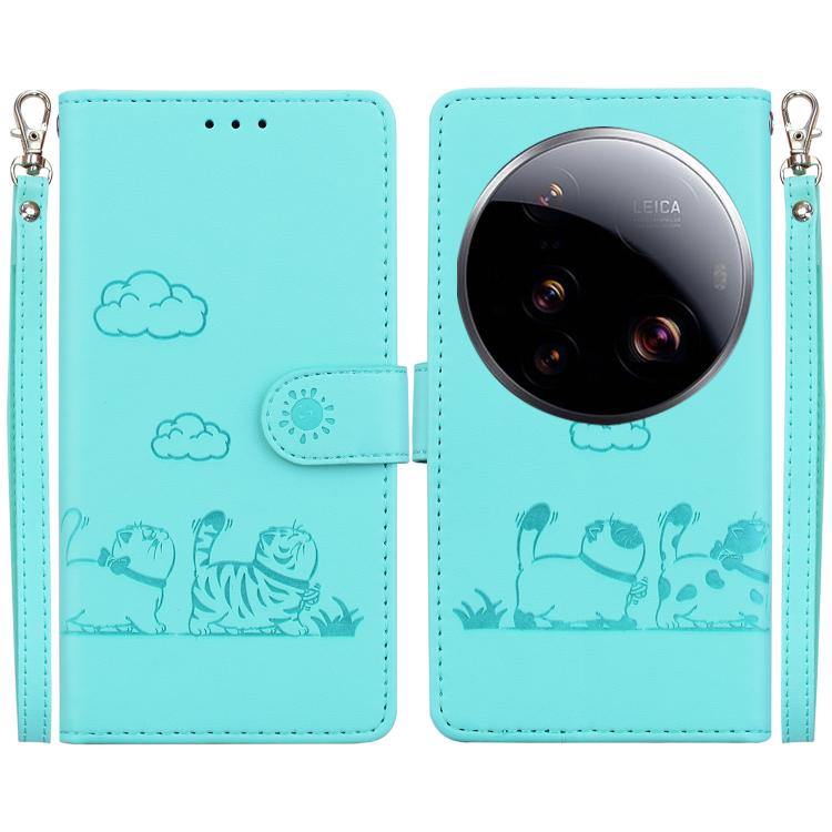 For Xiaomi 15 Ultra Cute Cats RFID Leather Phone Case(Green)
For Xiaomi 15 Ultra Cute Cats RFID Leather Phone Case(Green)