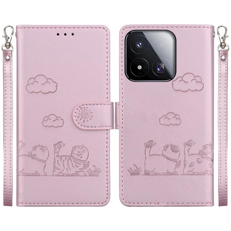 For Xiaomi 17 Max 5G Cute Cats RFID Leather Phone Case(Rose Gold)
For Xiaomi 17 Max 5G Cute Cats RFID Leather Phone Case(Rose Gold)