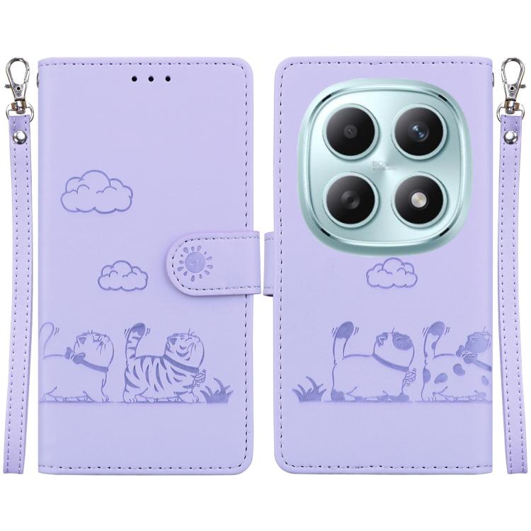 For Redmi Note 15 4G / 5G Global 164mm / Poco M8 5G Cute Cats RFID Leather Phone Case(Purple)
For Redmi Note 15 4G / 5G Global 164mm / Poco M8 5G Cute Cats RFID Leather Phone Case(Purple)
