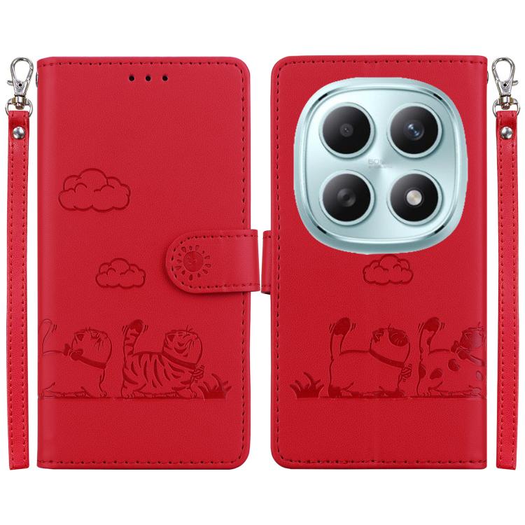 For Redmi Note 15 4G / 5G Global 164mm / Poco M8 5G Cute Cats RFID Leather Phone Case(Red)
For Redmi Note 15 4G / 5G Global 164mm / Poco M8 5G Cute Cats RFID Leather Phone Case(Red)