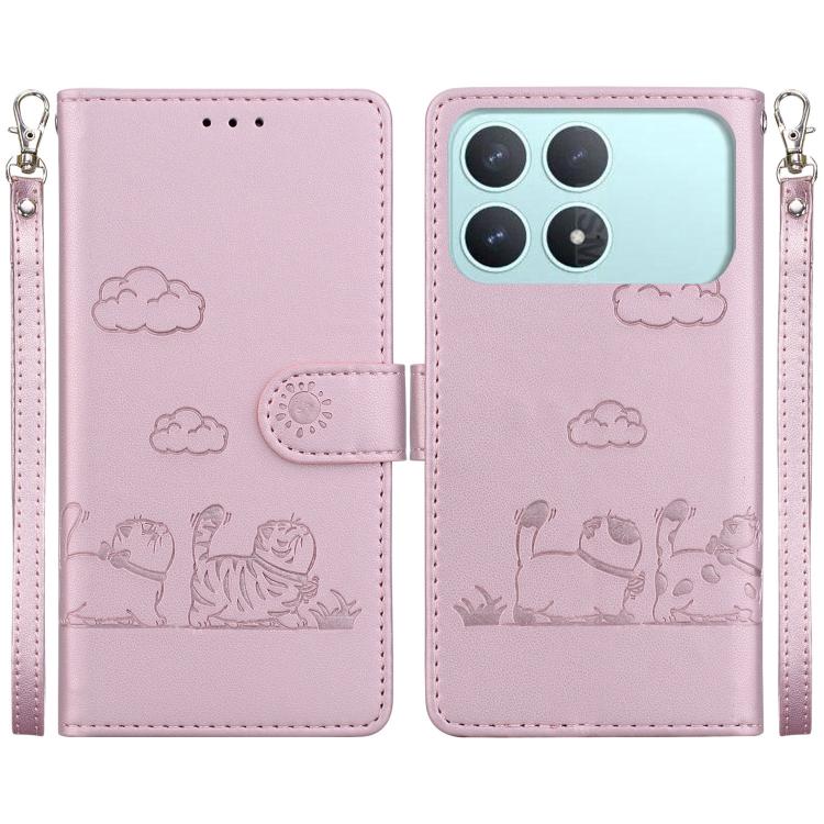For Redmi K90 / Xiaomi Poco F8 Pro 5G Cute Cats RFID Leather Phone Case(Rose Gold)
For Redmi K90 / Xiaomi Poco F8 Pro 5G Cute Cats RFID Leather Phone Case(Rose Gold)