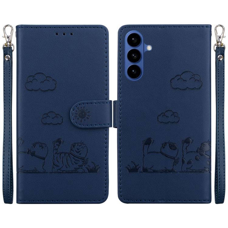 For Samsung Galaxy S26 5G Cute Cats RFID Leather Phone Case(Blue)
For Samsung Galaxy S26 5G Cute Cats RFID Leather Phone Case(Blue)