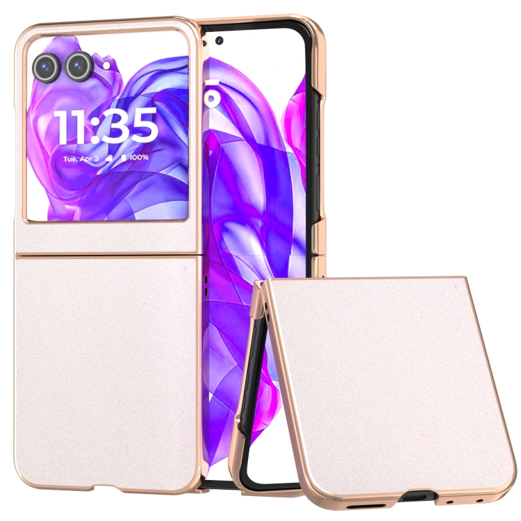 For Motorola Razr 50 Electroplating Frame Glitter Shockproof Phone Case(White)
For Motorola Razr 50 Electroplating Frame Glitter Shockproof Phone Case(White)