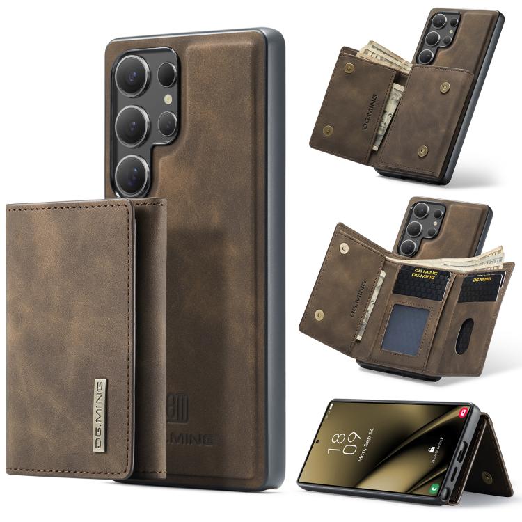 For Samsung Galaxy S25 Ultra 5G DG.MING M1 Series 3-Fold Multi Card Wallet + Magnetic Phone Case(Coffee)
For Samsung Galaxy S25 Ultra 5G DG.MING M1 Series 3-Fold Multi Card Wallet + Magnetic Phone Case(Coffee)