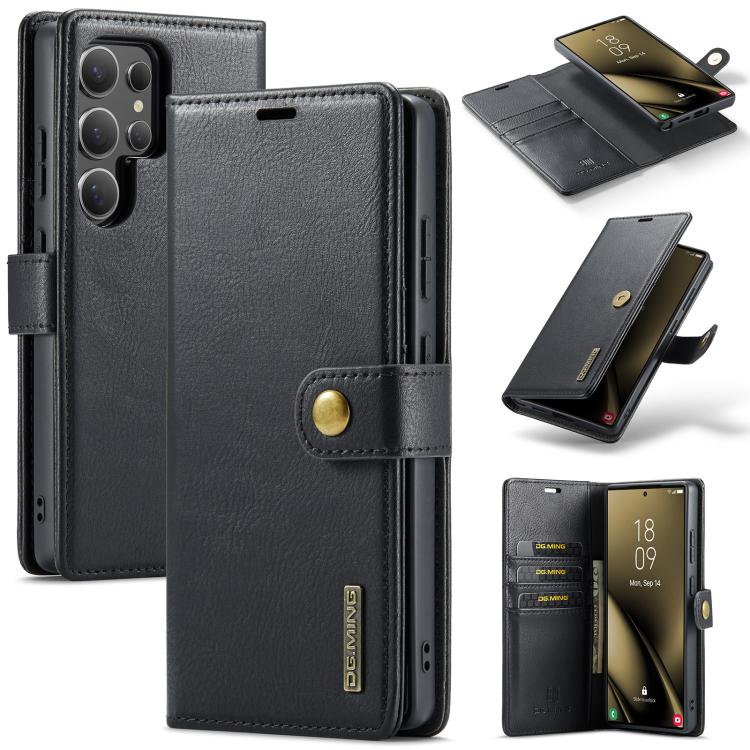 For Samsung Galaxy S25 Ultra 5G DG.MING Crazy Horse Texture Detachable Magnetic Leather Case(Black)
For Samsung Galaxy S25 Ultra 5G DG.MING Crazy Horse Texture Detachable Magnetic Leather Case(Black)