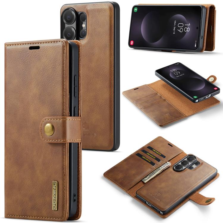 For Samsung Galaxy S26 Ultra 5G DG.MING Crazy Horse Texture Detachable Magnetic Leather Case(Brown)
For Samsung Galaxy S26 Ultra 5G DG.MING Crazy Horse Texture Detachable Magnetic Leather Case(Brown)