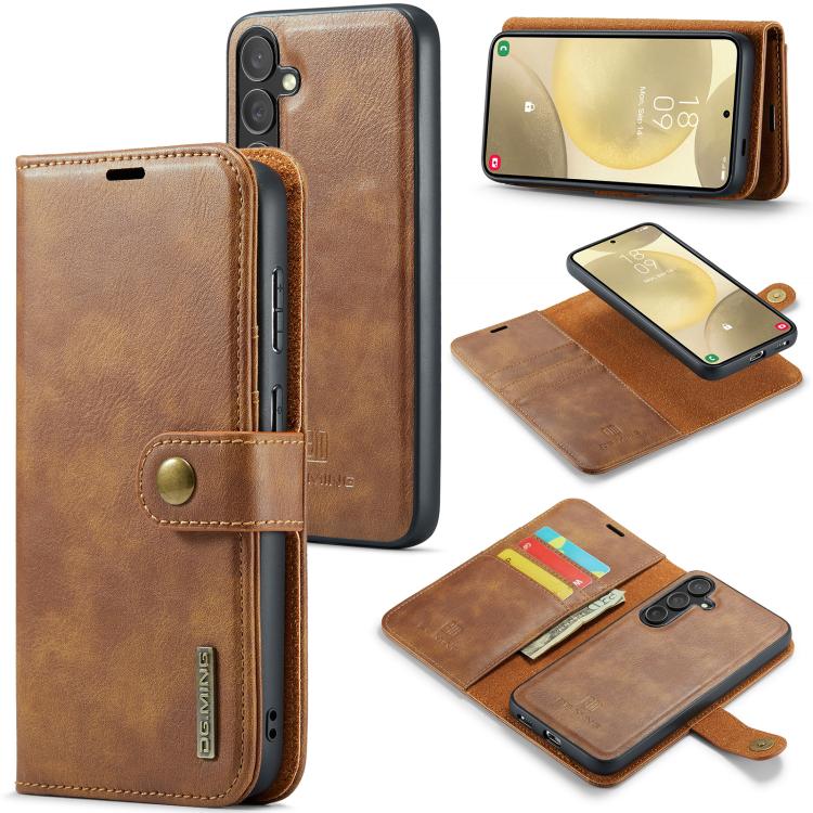 For Galaxy S25+ 5G DG.MING Crazy Horse Texture Detachable Magnetic Leather Case(Brown)
For Galaxy S25+ 5G DG.MING Crazy Horse Texture Detachable Magnetic Leather Case(Brown)