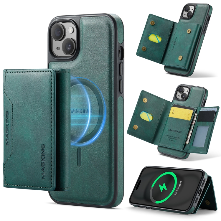For iPhone 14 DG.MING MAGKING-K2 Series MagSafe RFID Card Bag Detachable Phone Case(Green)
For iPhone 14 DG.MING MAGKING-K2 Series MagSafe RFID Card Bag Detachable Phone Case(Green)