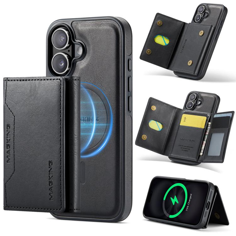 For iPhone 17 MAGKING K2 Series MagSafe RFID Card Bag Detachable Phone Case(Black)
For iPhone 17 MAGKING K2 Series MagSafe RFID Card Bag Detachable Phone Case(Black)