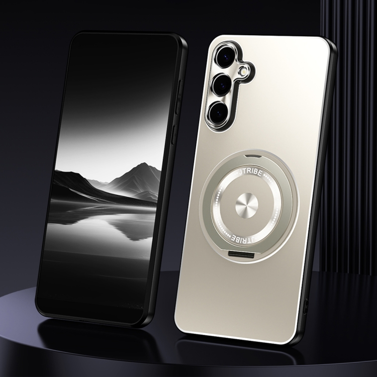 For Samsung Galaxy S24+ 5G Rotating Holder Frosted Metal Phone Case(Titanium)
For Samsung Galaxy S24+ 5G Rotating Holder Frosted Metal Phone Case(Titanium)