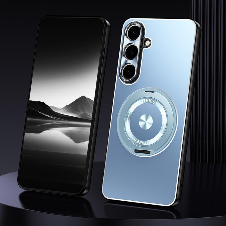 For Samsung Galaxy S25 5G Rotating Holder Frosted Metal Phone Case(Blue)
For Samsung Galaxy S25 5G Rotating Holder Frosted Metal Phone Case(Blue)